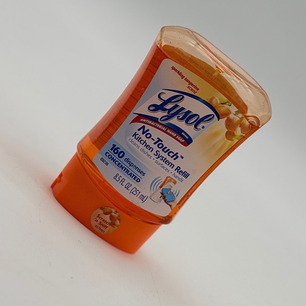 Lysol No-Touch Kitchen System Refill Sparkling Tangerine Soap 8.5oz Discontinued